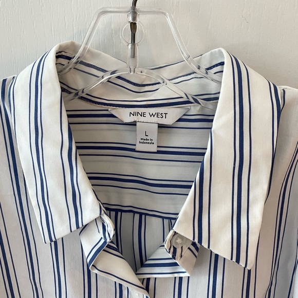 Nine West Tailored Button Down Blouse - Picture 3 of 4